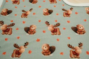 Moose and Beavers Blanket Thumbnail