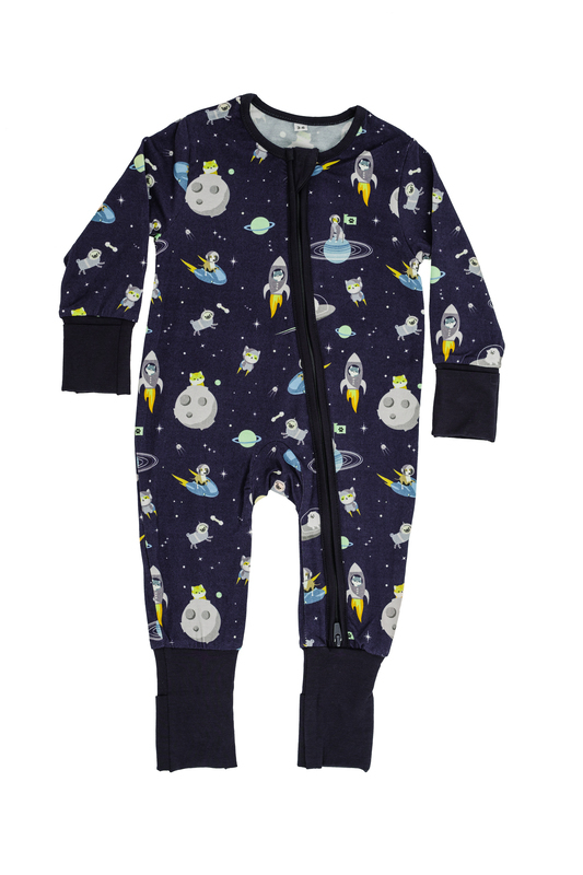 Space Cats and Dogs Romper