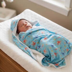 Deep Sea Baby Hooded Towel & Washcloth